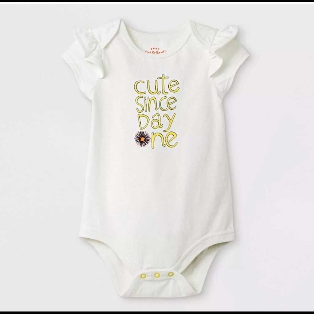 CAT & JACK - New Baby Girls' Short Sleeve.